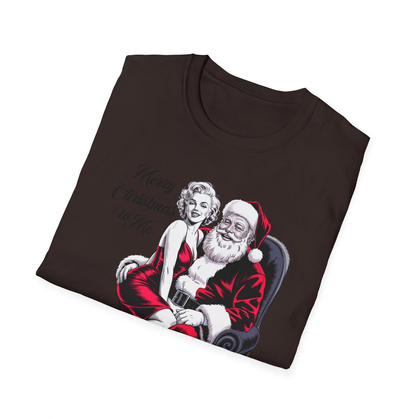 Monroe Christmas T-Shirt, Santa Graphic Tee, Holiday Apparel, Gift for Him/Her, Fun Xmas Top