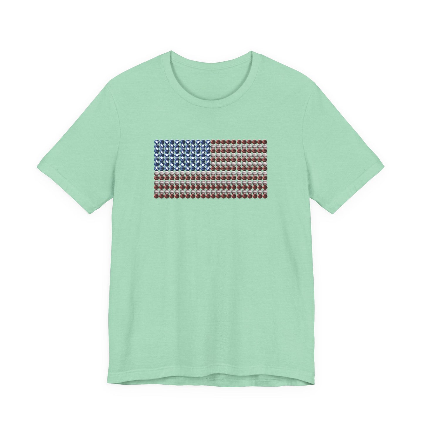 American Baseball Flag Premium Cotton Tee
