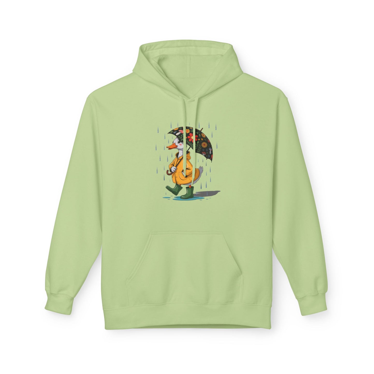 Silly Goose Rainy Day Hoodie - Unisex Softstyle Fleece, Cozy Gift for Music Lovers, Fun Umbrella Design, Perfect for Fall
