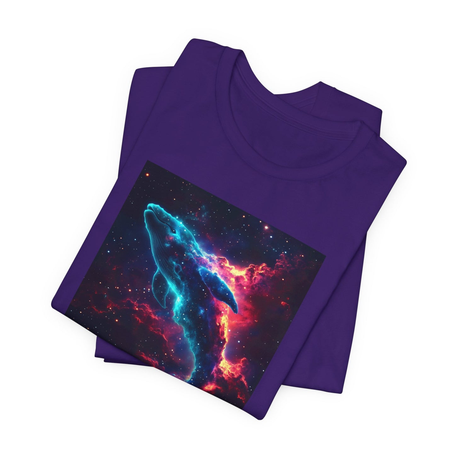 Space Nebula Series - Cosmic Whale T-Shirt