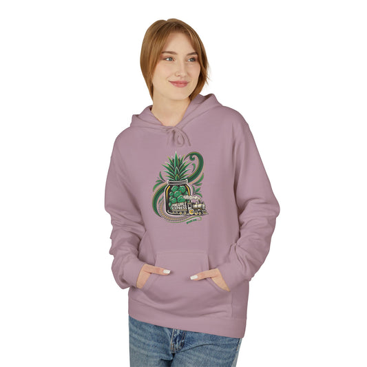 Pineapple Express Hoodie — Tropical Train Graphic Pullover