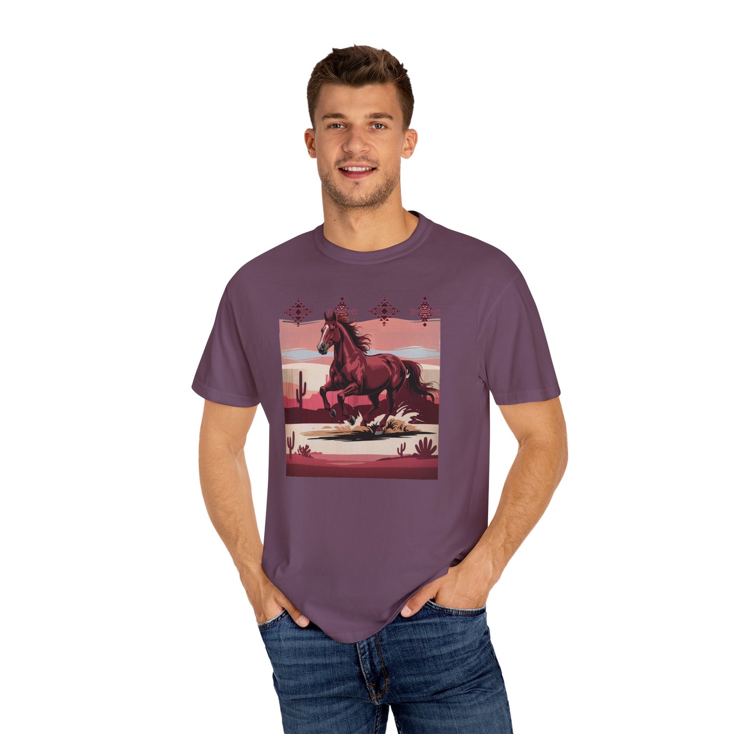 Desert Rose Equine Comfort Tee, Southwestern, Western, Utah, Arizona, Cactus