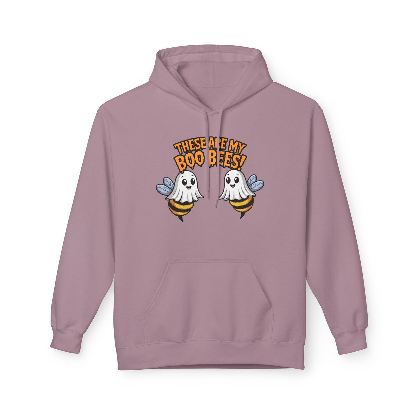 Halloween Ghosts Boo Bees Hoodie, Funny Halloween Sweatshirt, Unisex Fleece Hoodie, Cute Ghost Hoodie, Halloween Gift Idea