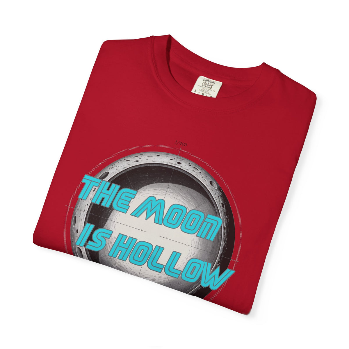 The Moon Is Hollow Tshirt Retro Sci Fi Moon Graphic