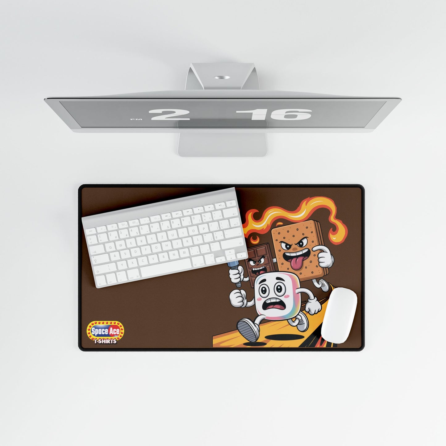 Cartoon S'mores Chase Desk Mat - Gaming Mousepad