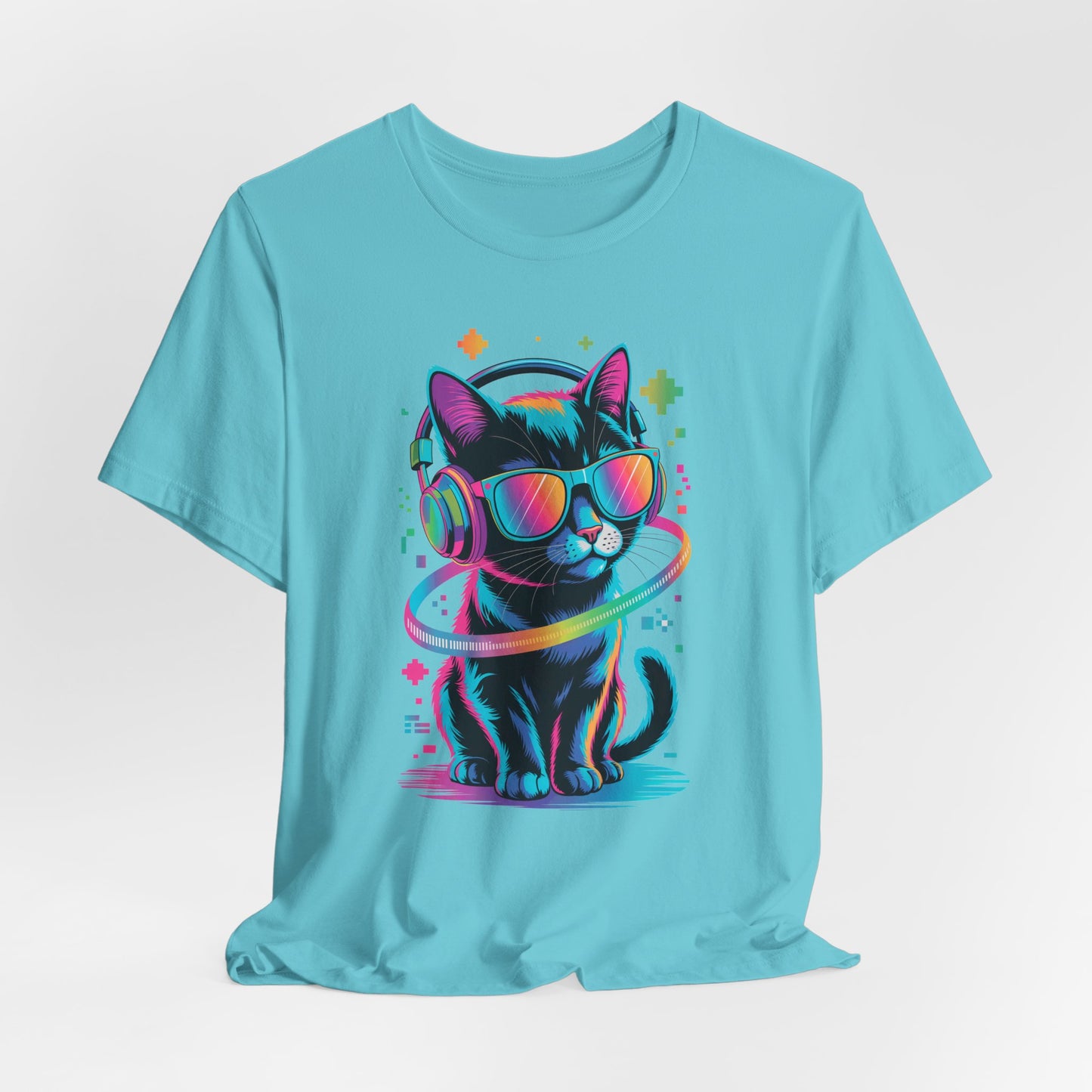 DJ Kitty Beats T-Shirt Music Headphones Cat Beat Vibes