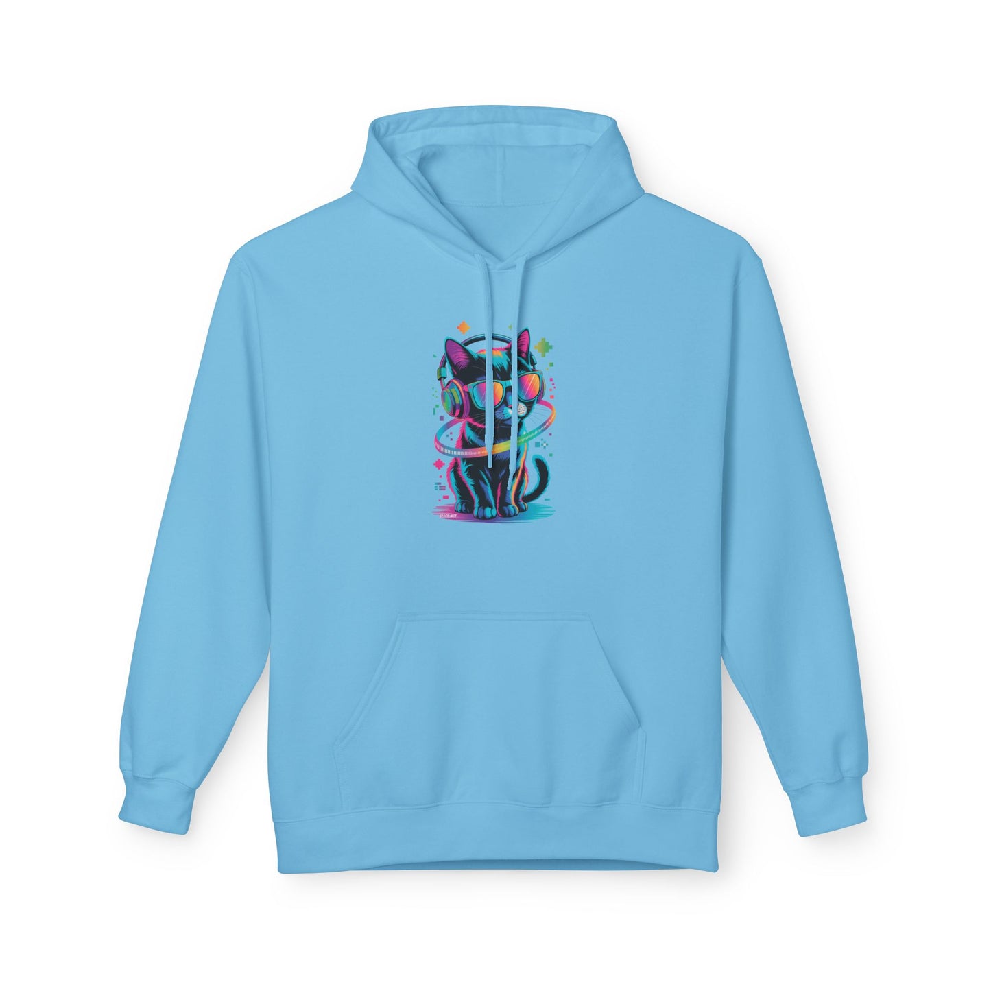 DJ Kitty Beats Hoodie, Cozy Casual Wear, Gifts for Cat Lovers, Graphic Hoodie, Comfortable Unisex Sweatshirt