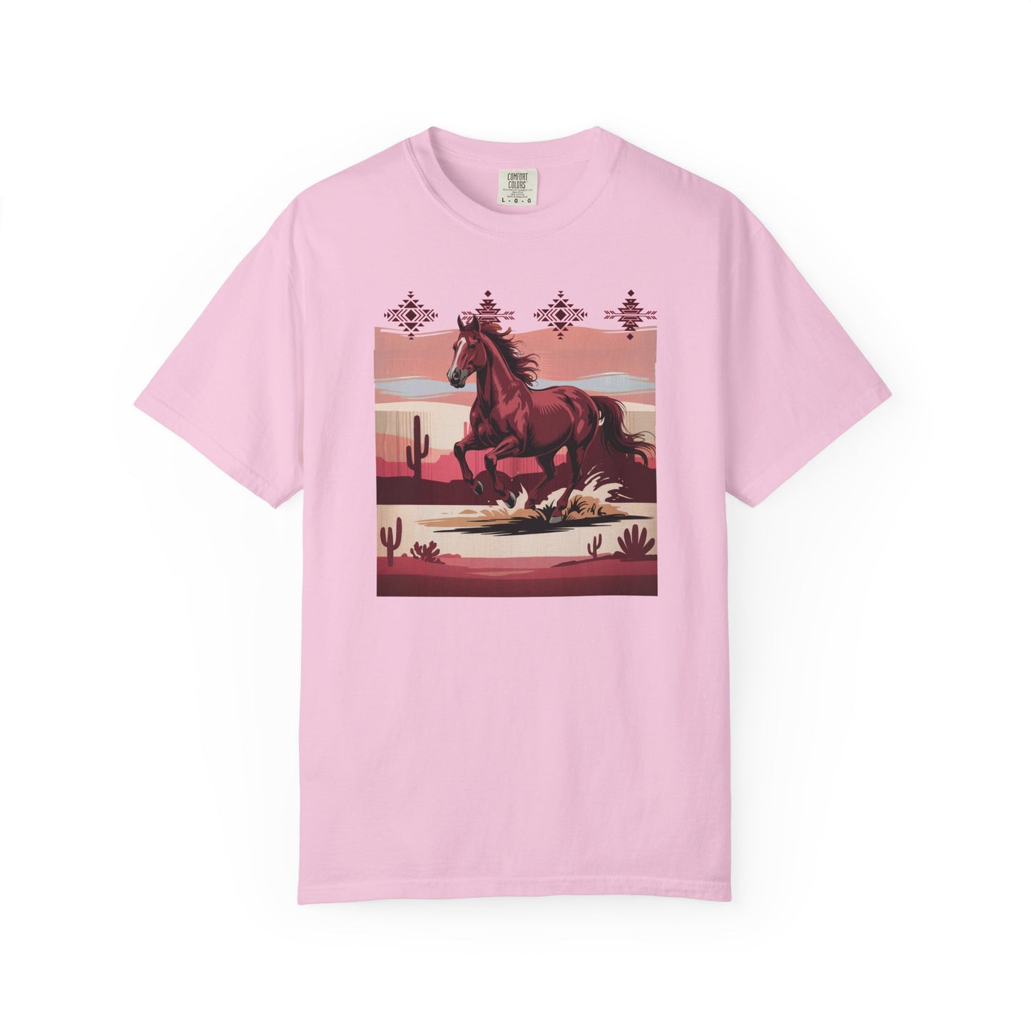 Desert Rose Equine Comfort Tee, Southwestern, Western, Utah, Arizona, Cactus