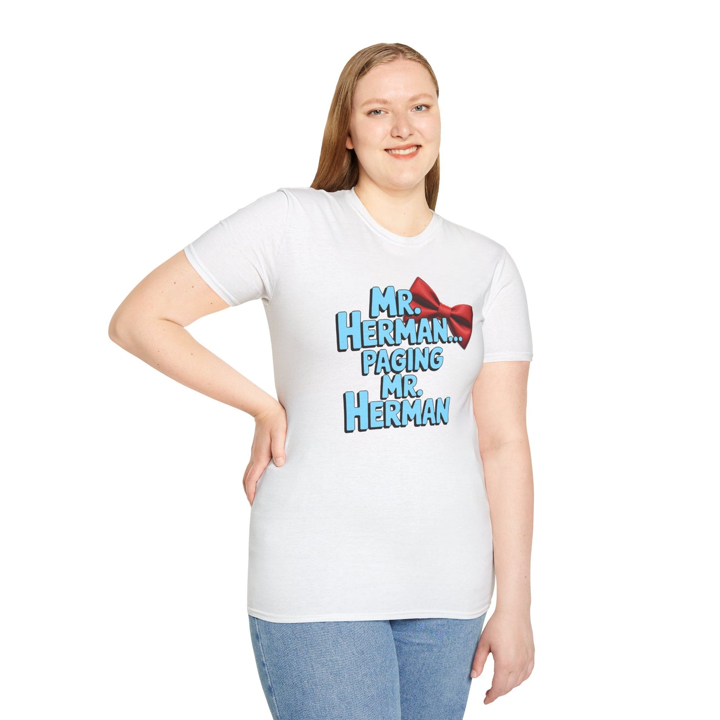 Mr. Herman Unisex T-Shirt, Cartoon Tee, Gift for Him, PeeWee Humor Shirt, Casual Wear, Birthday Present, Novelty Apparel