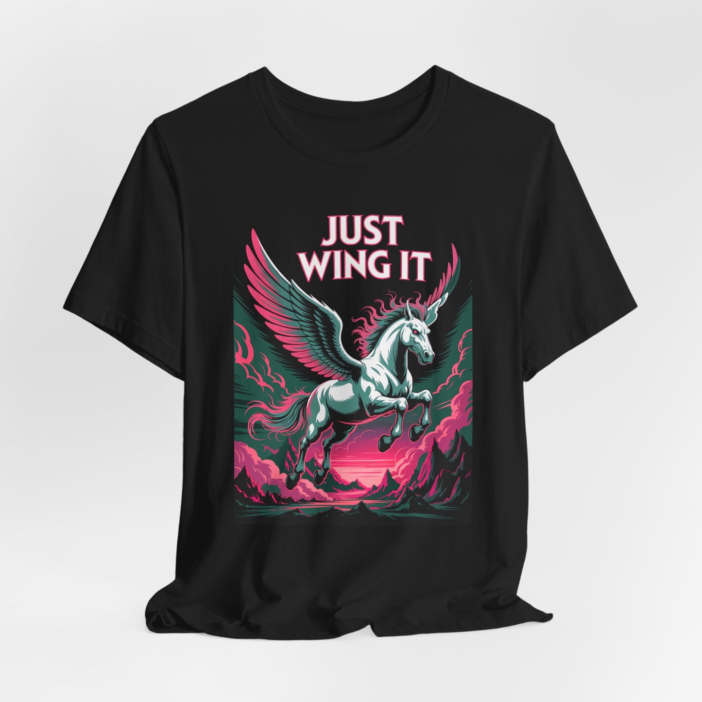 Just Wing It Pink Pegasus T-Shirt