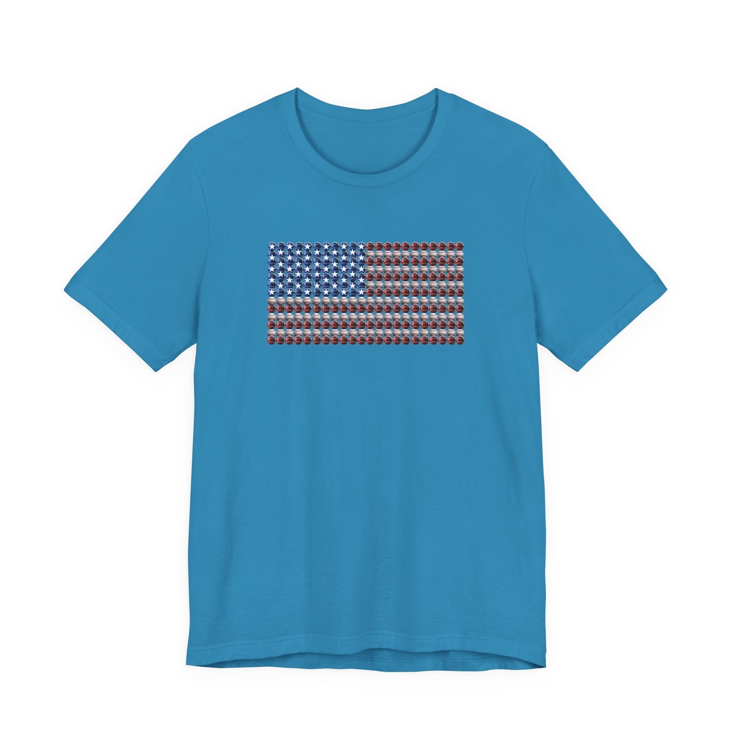 American Baseball Flag Premium Cotton Tee