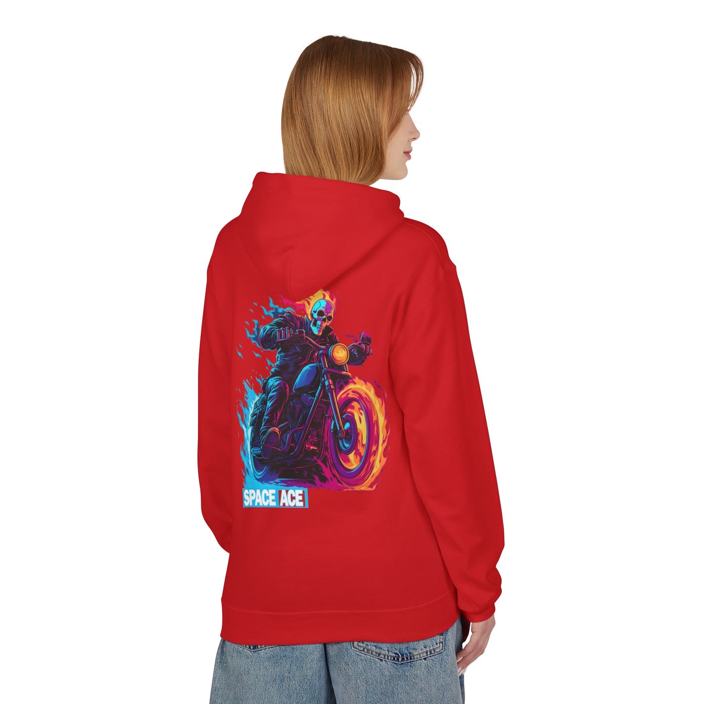 Space Ace Hoodie - General Crunch with Flaming Bike