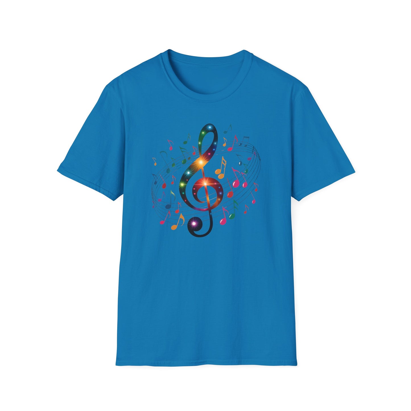 Musical Vibes T-Shirt, Softstyle Tee for Music Lovers, Gifts for Musicians, Concert Wear, Casual Outfits, Music Festival Apparel