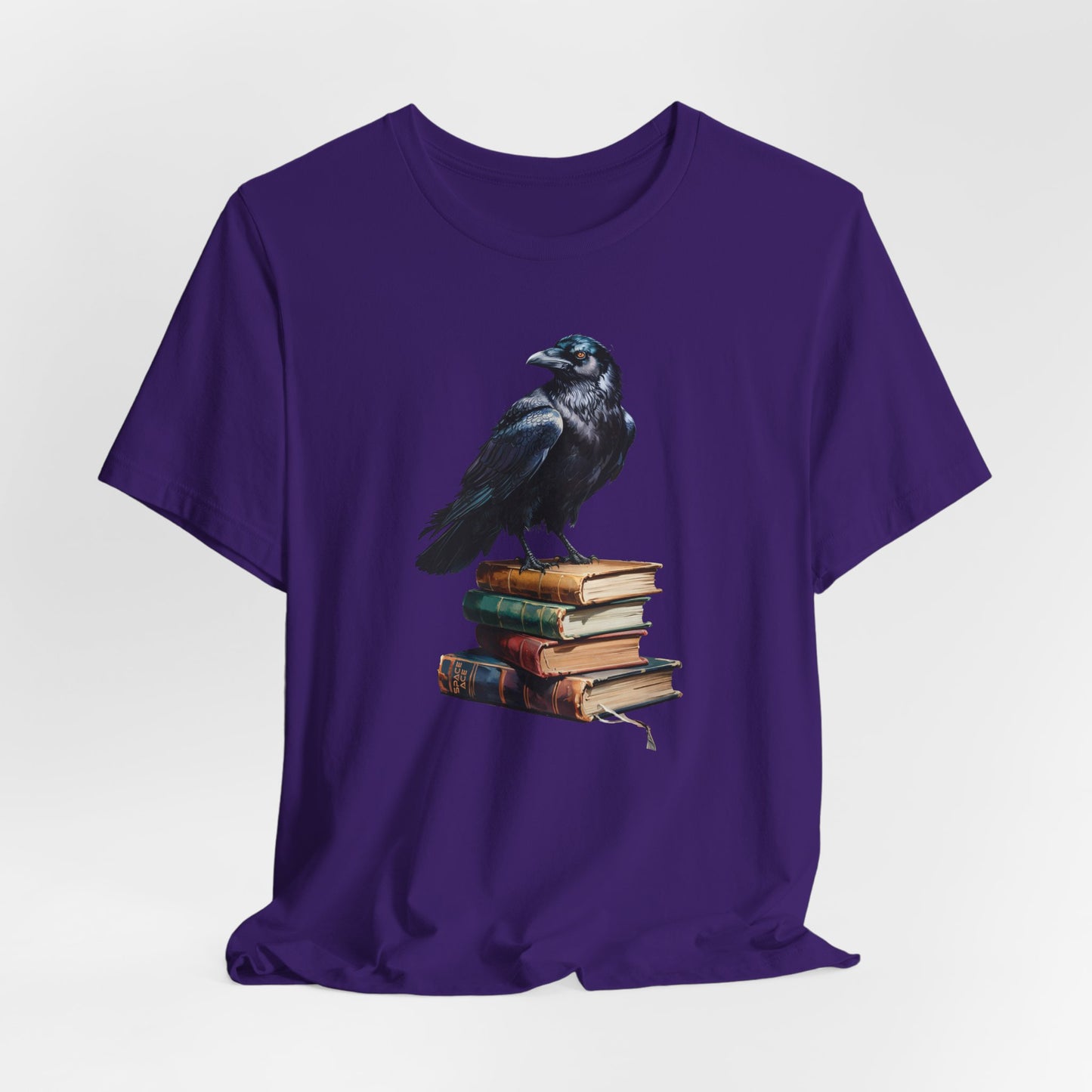 Raven T-Shirt Books Edgar Allan Poe Dark Fantasy