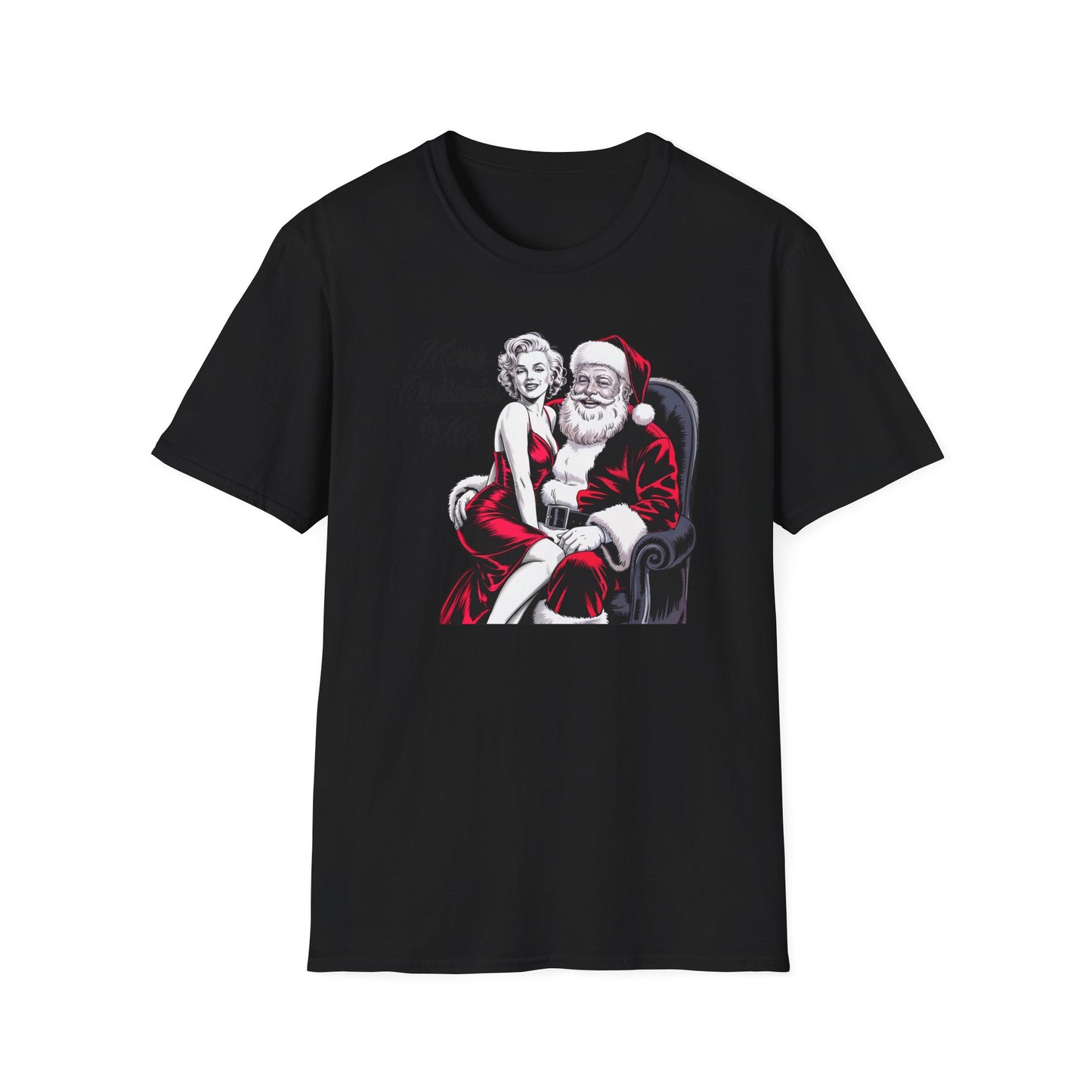 Monroe Christmas T-Shirt, Santa Graphic Tee, Holiday Apparel, Gift for Him/Her, Fun Xmas Top