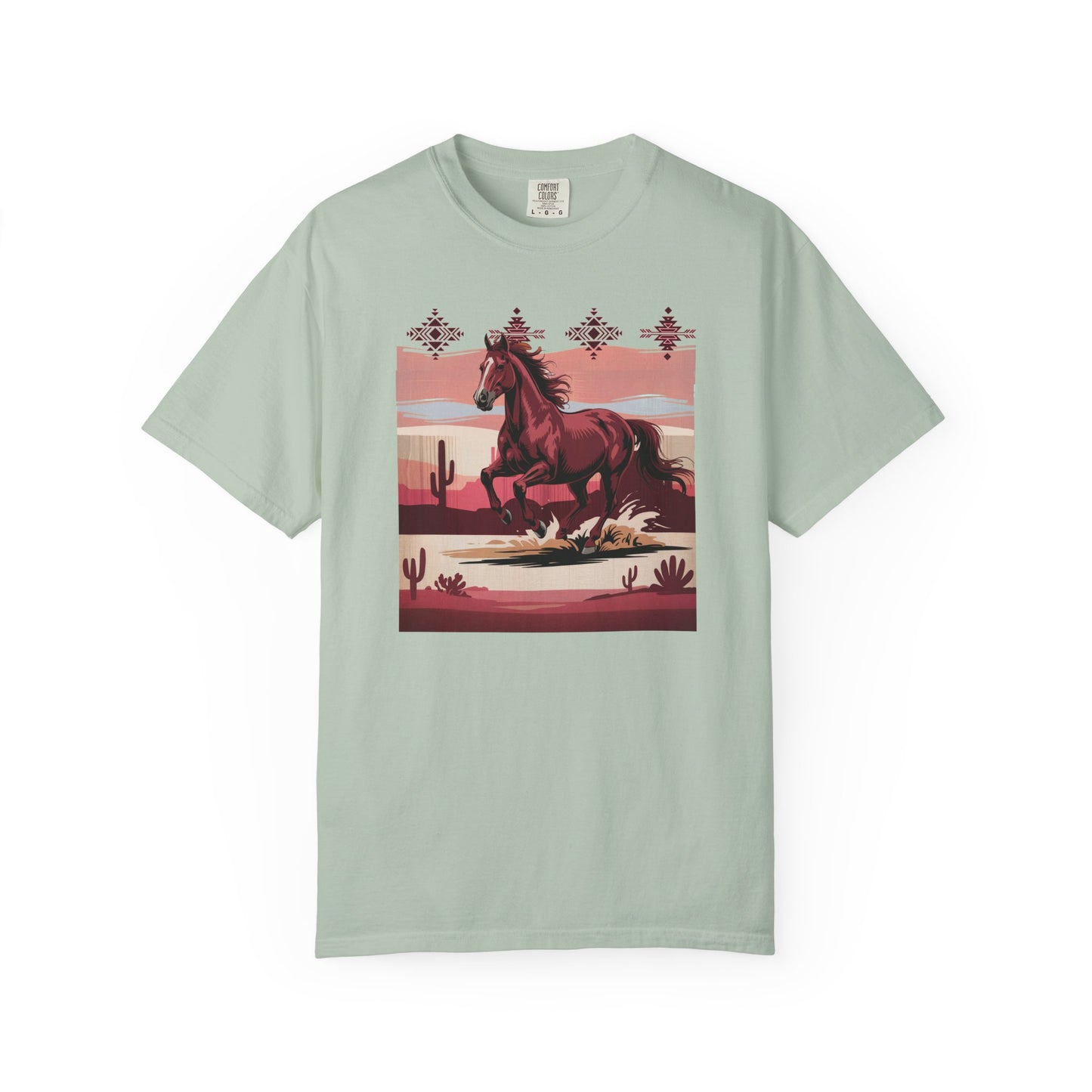 Desert Rose Equine Comfort Tee, Southwestern, Western, Utah, Arizona, Cactus