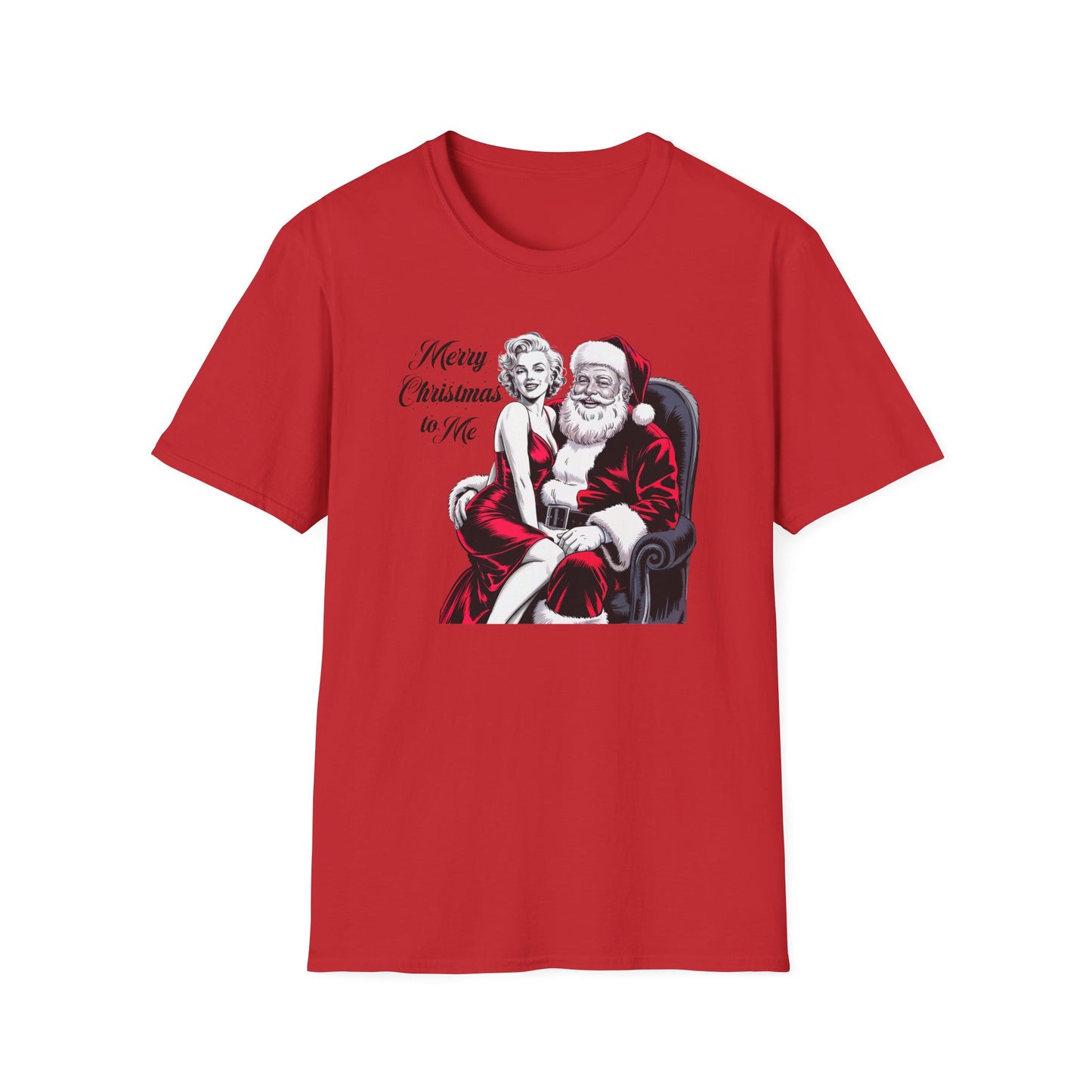 Monroe Christmas T-Shirt, Santa Graphic Tee, Holiday Apparel, Gift for Him/Her, Fun Xmas Top