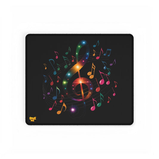 Music Notes Desk Mat Colorful Treble Clef Gaming Mouse Pad