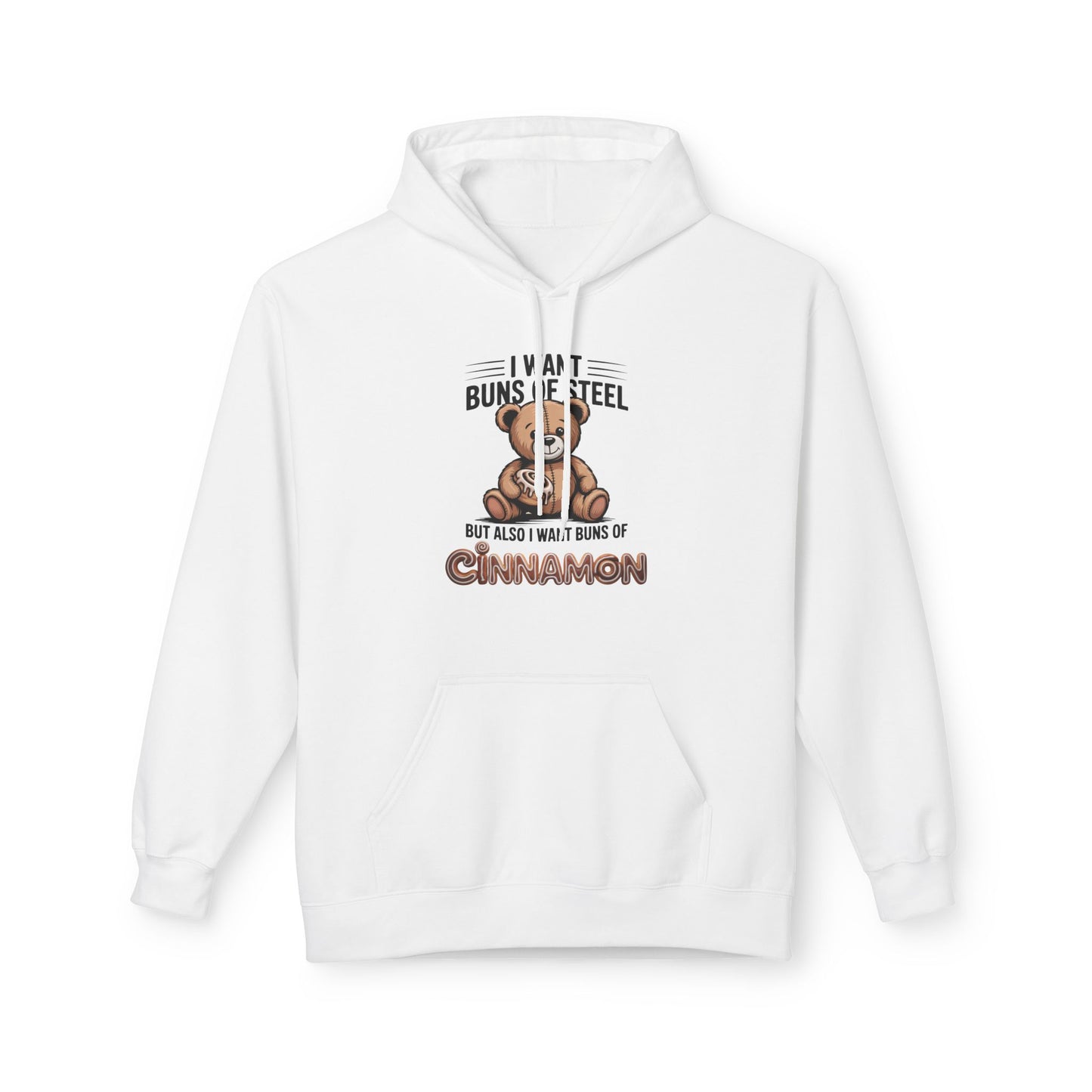 Cinnamon Bun Bear Hoodie, Cozy Unisex Pullover, Gift for Animal Lovers, Cute Fall Apparel, Funny Sweatshirt for Cinnamon Lovers