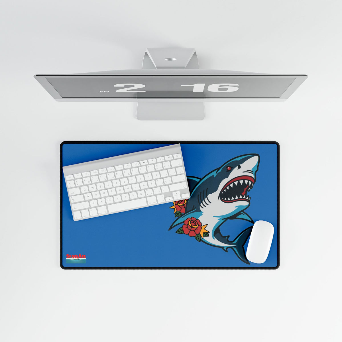 Shark & Roses Desk Mat Gaming Mouse Pad