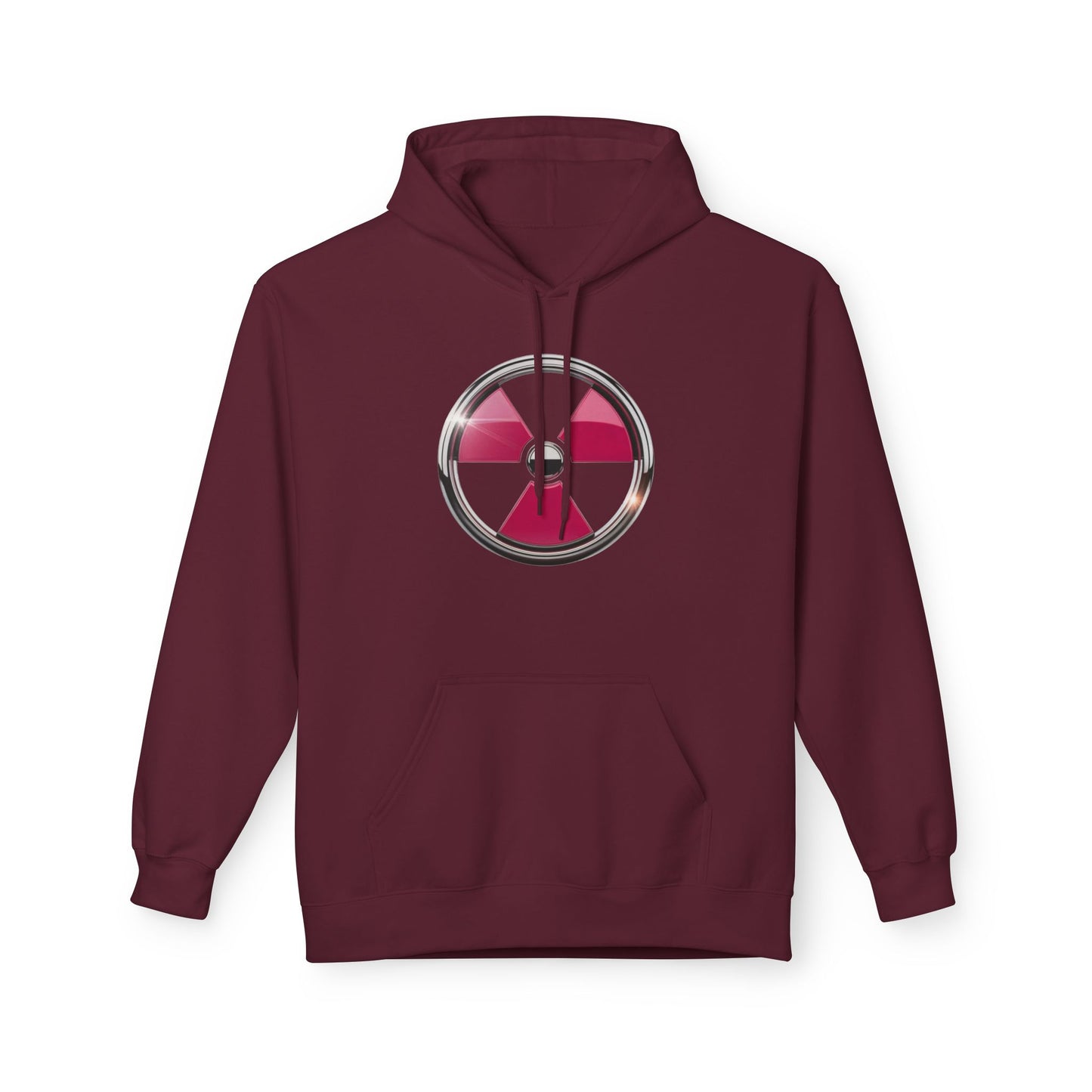 Radiation Warning Hoodie, Unisex Fleece Pullover, Gamers Apparel, Gift for Science Lovers, Eco-Friendly Fashion, Comfortable Streetwear