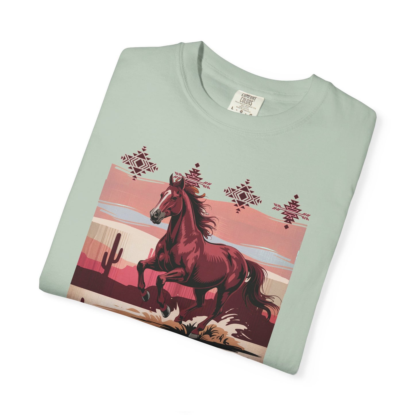 Desert Rose Equine Comfort Tee, Southwestern, Western, Utah, Arizona, Cactus