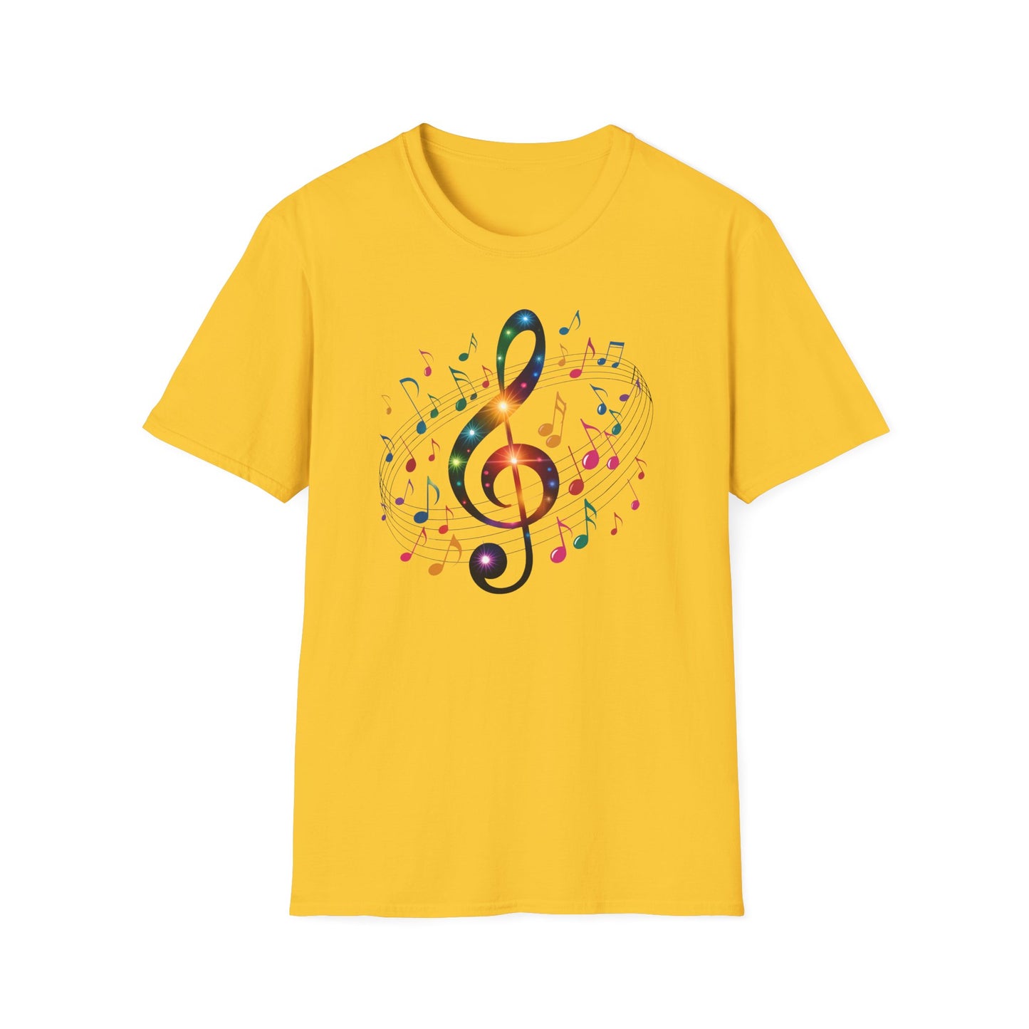 Musical Vibes T-Shirt, Softstyle Tee for Music Lovers, Gifts for Musicians, Concert Wear, Casual Outfits, Music Festival Apparel