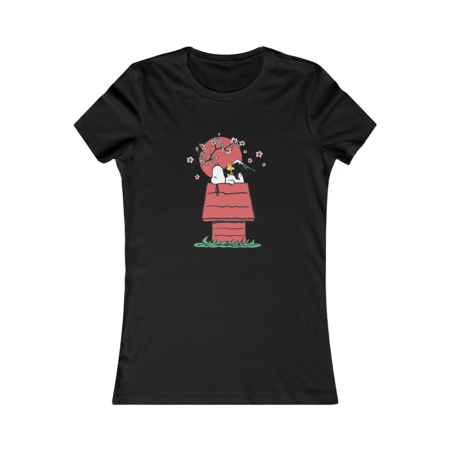 Dog and Bird Women's Tee, Cute Graphic T-Shirt, Casual Wear, Gift for Dog Lovers, Fun Vintage Style