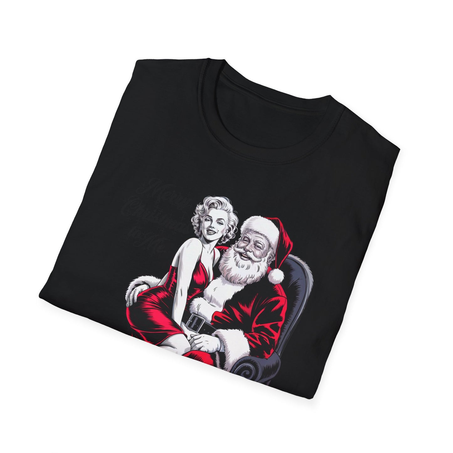 Monroe Christmas T-Shirt, Santa Graphic Tee, Holiday Apparel, Gift for Him/Her, Fun Xmas Top