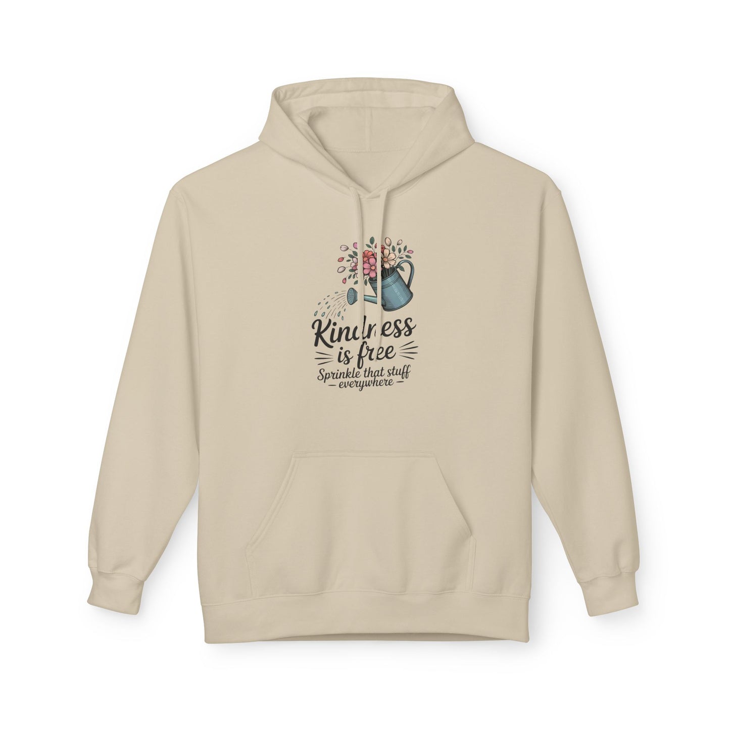 Kindness is Free Hoodie, Cozy Gift for Garden Lovers, Unisex Hoodie for Spring, Inspirational Apparel, Perfect for Earth Day