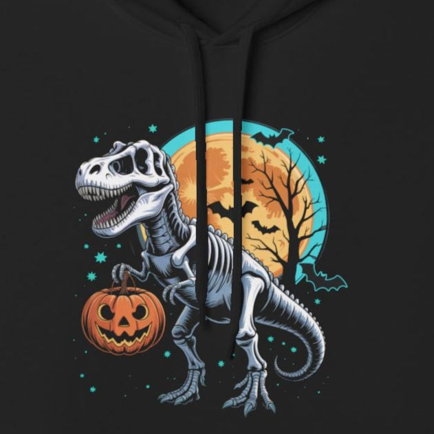 Halloween Dinosaur Hoodie, Spooky Hoodie, Unisex Graphic Hoodie, Trick-or-Treat T-Shirt