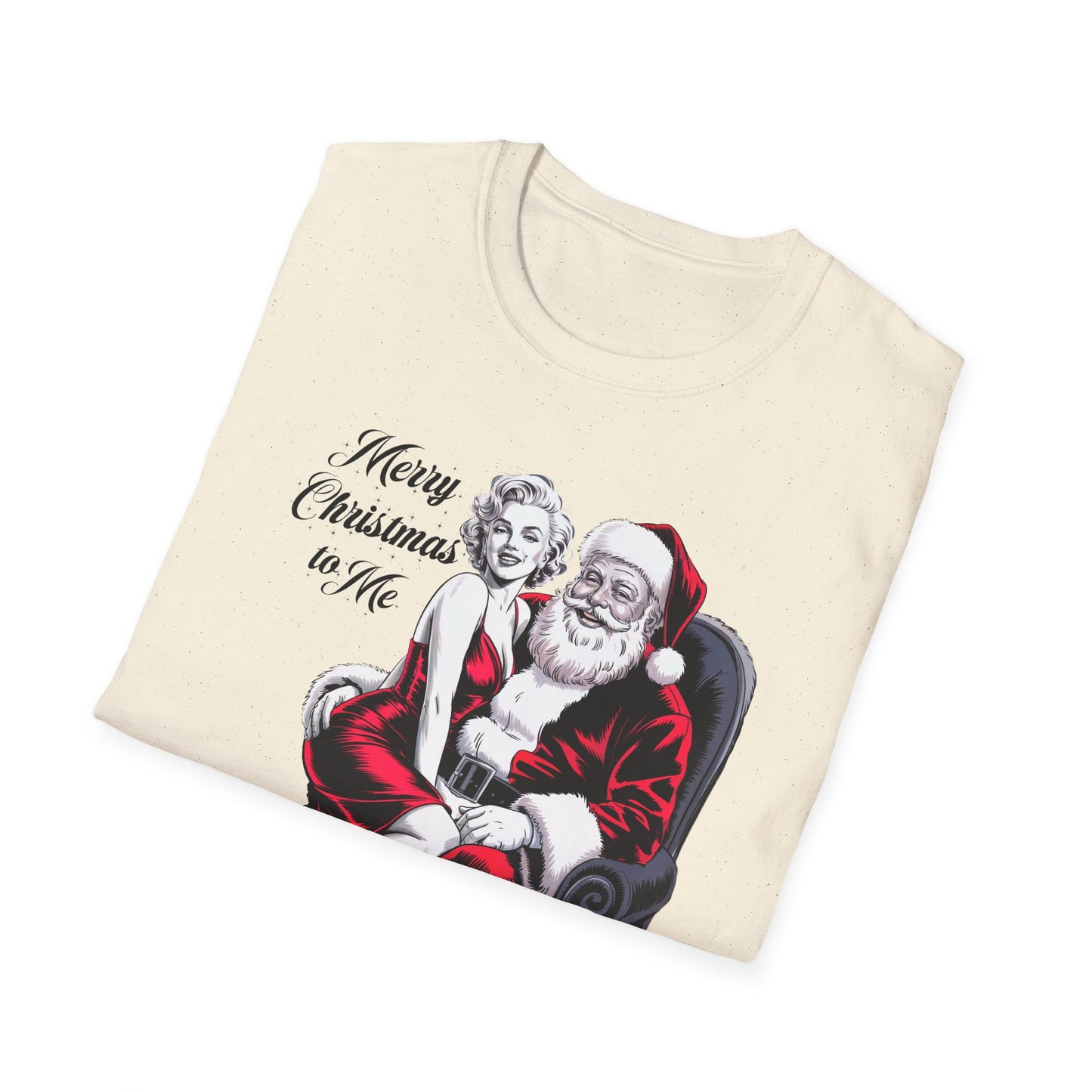 Monroe Christmas T-Shirt, Santa Graphic Tee, Holiday Apparel, Gift for Him/Her, Fun Xmas Top