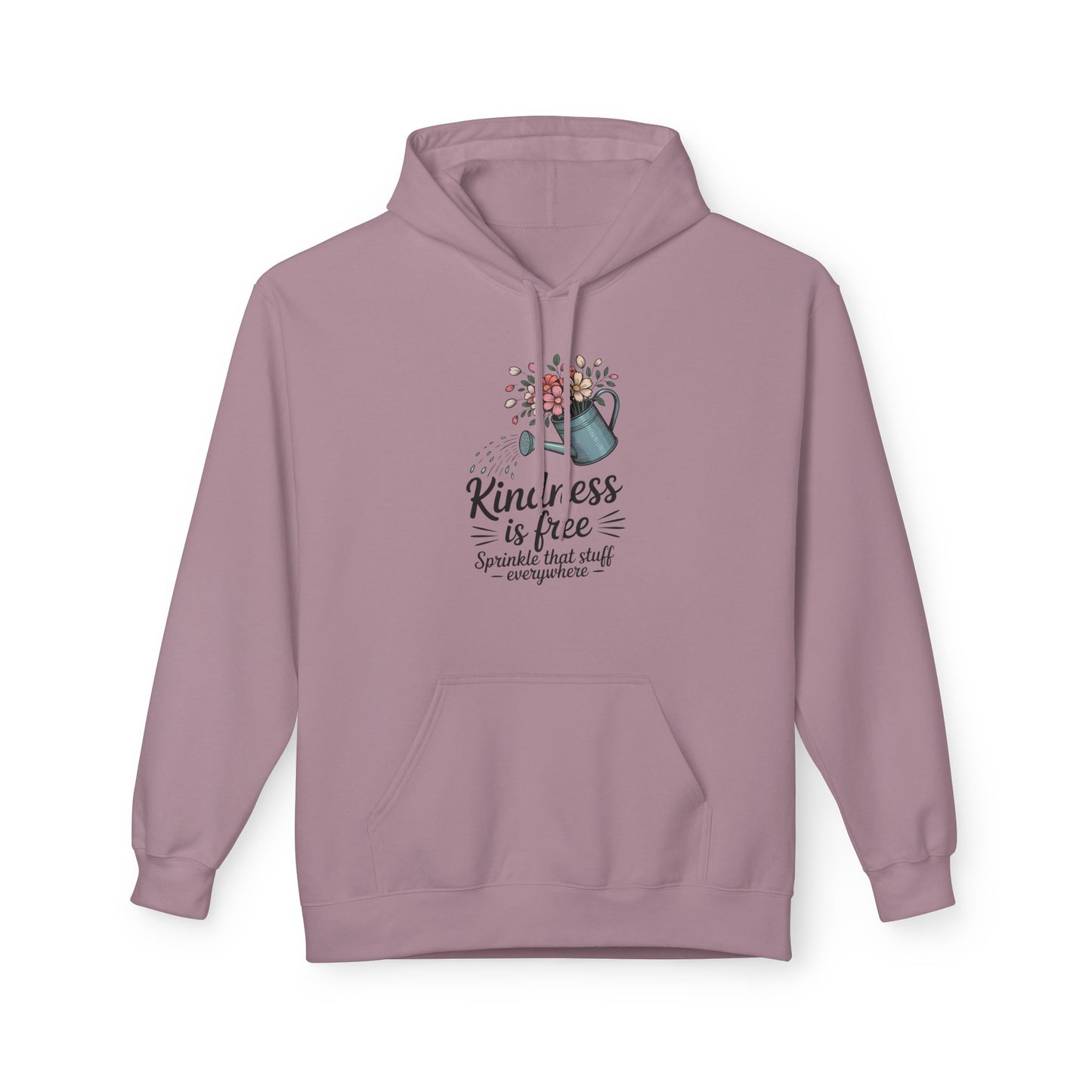 Kindness is Free Hoodie, Cozy Gift for Garden Lovers, Unisex Hoodie for Spring, Inspirational Apparel, Perfect for Earth Day