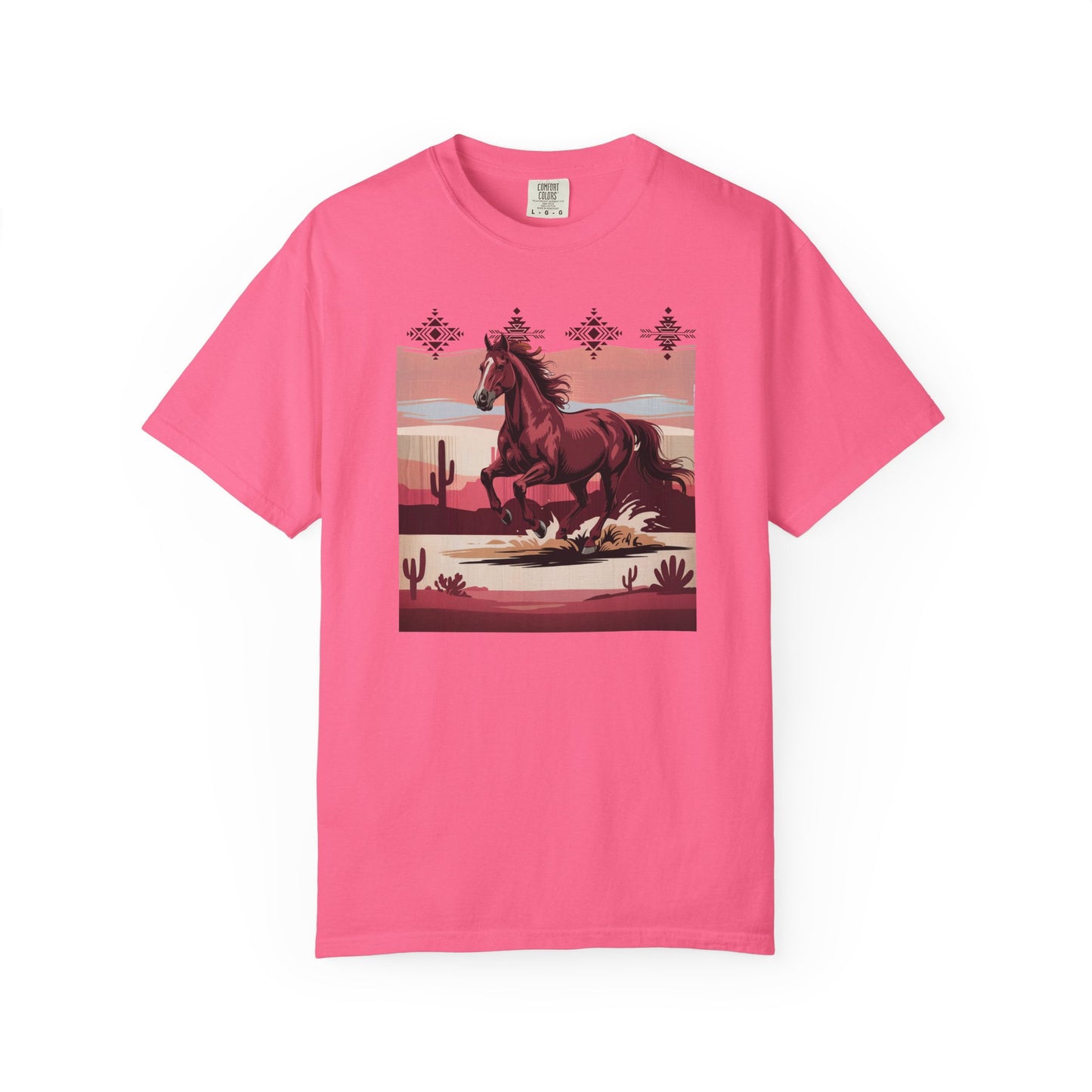 Desert Rose Equine Comfort Tee, Southwestern, Western, Utah, Arizona, Cactus