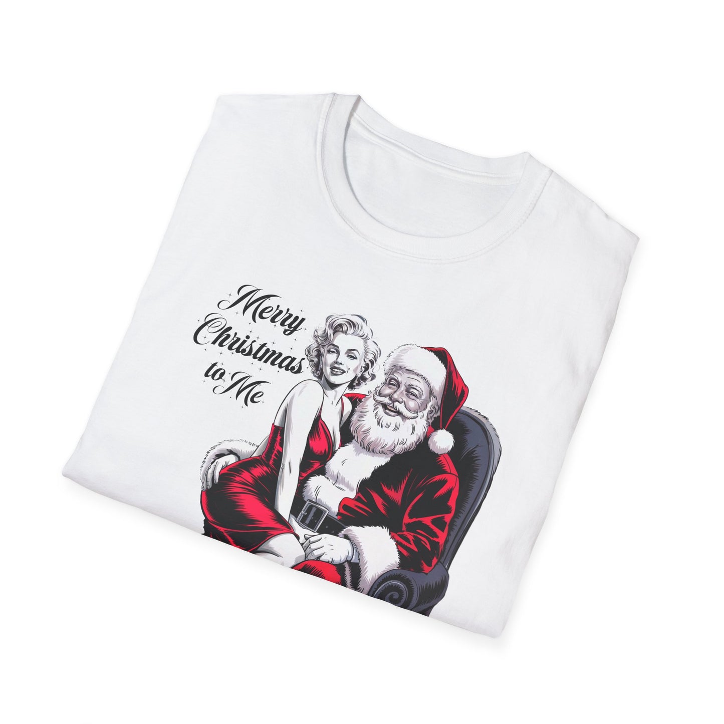 Monroe Christmas T-Shirt, Santa Graphic Tee, Holiday Apparel, Gift for Him/Her, Fun Xmas Top