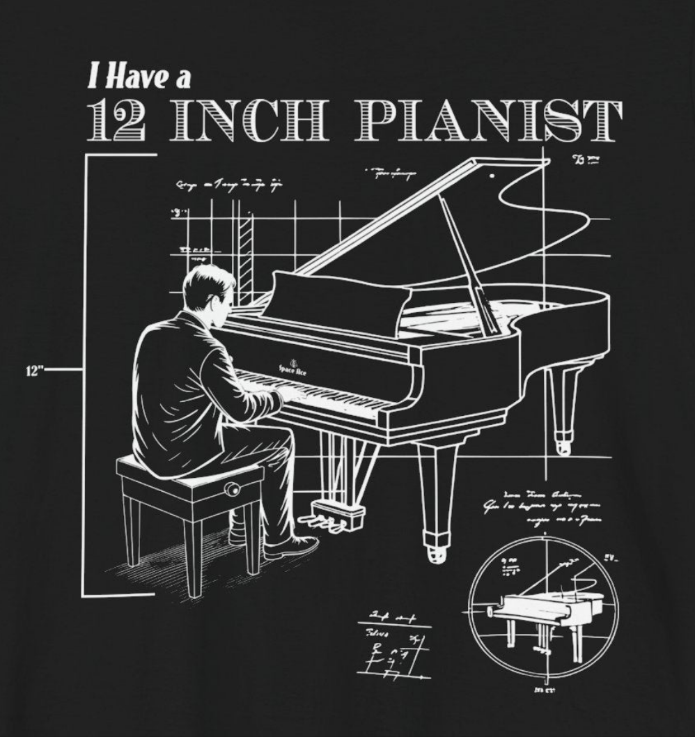 12 Inch Pianist T-Shirt