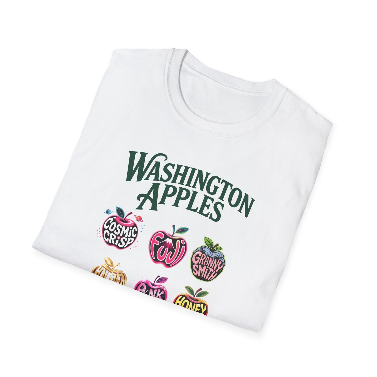 Washington Apples T-Shirt Vintage Fruit SoftStyle Tee