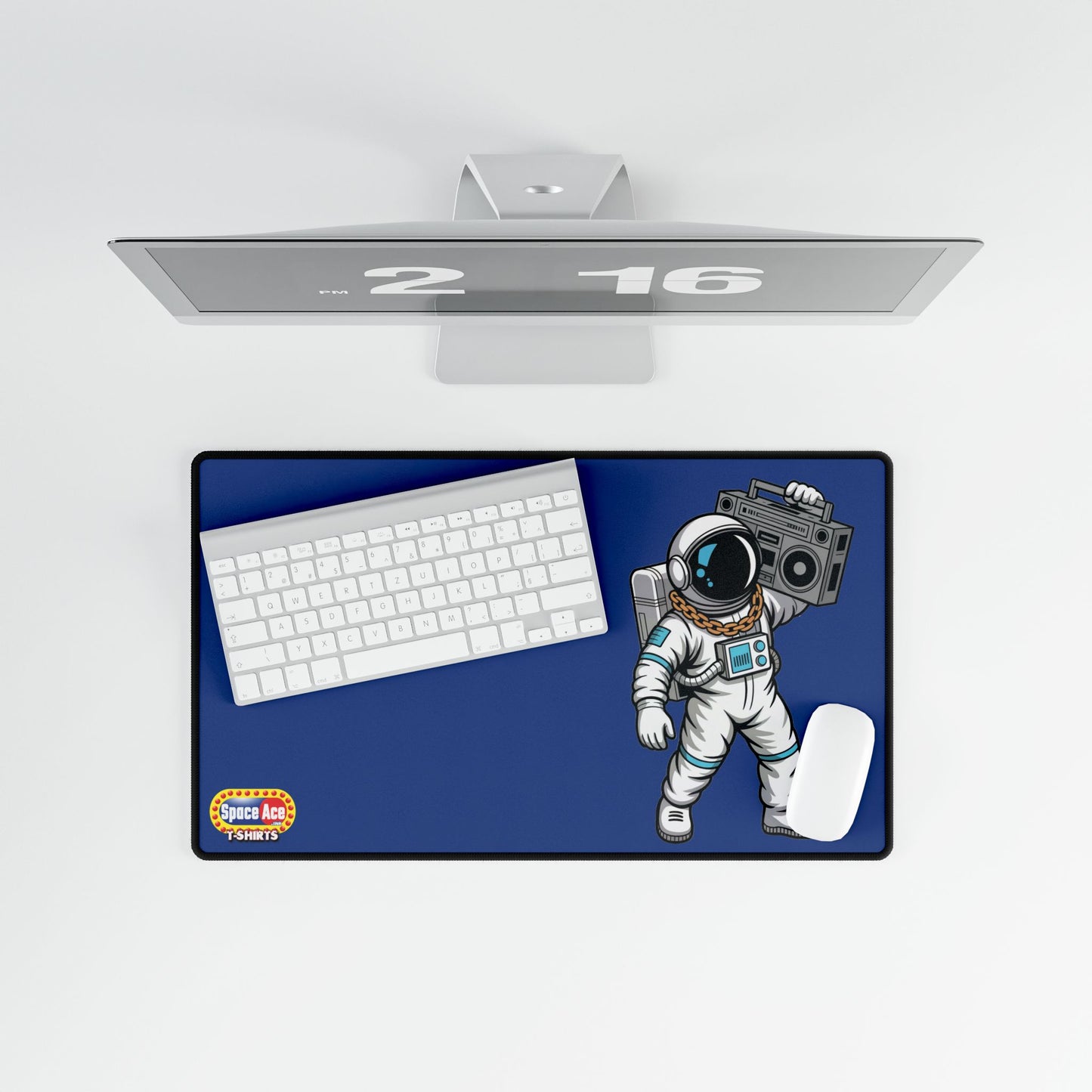 Astronaut with Boombox Desk Mat - Space Music Gaming Mousepad