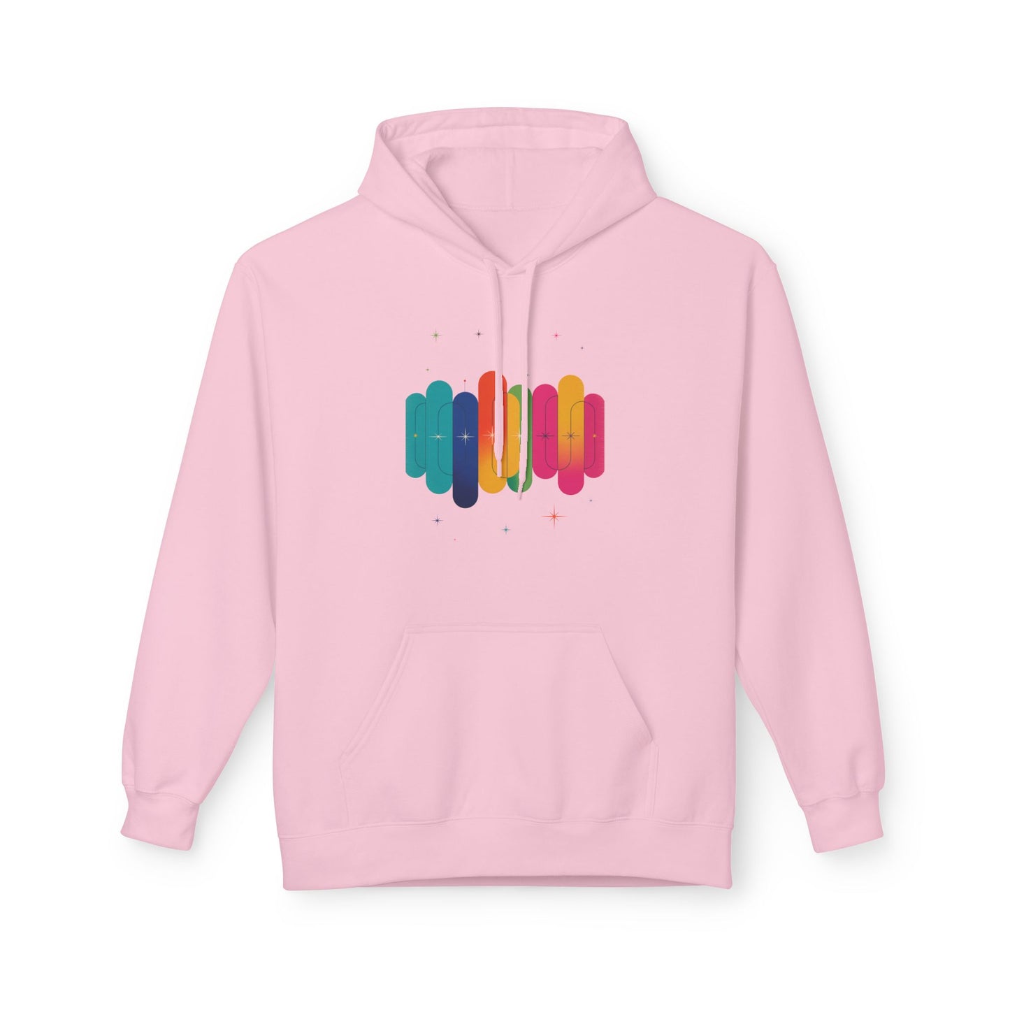 Rainbow Lips Hoodie — Colorful Graphic Pullover