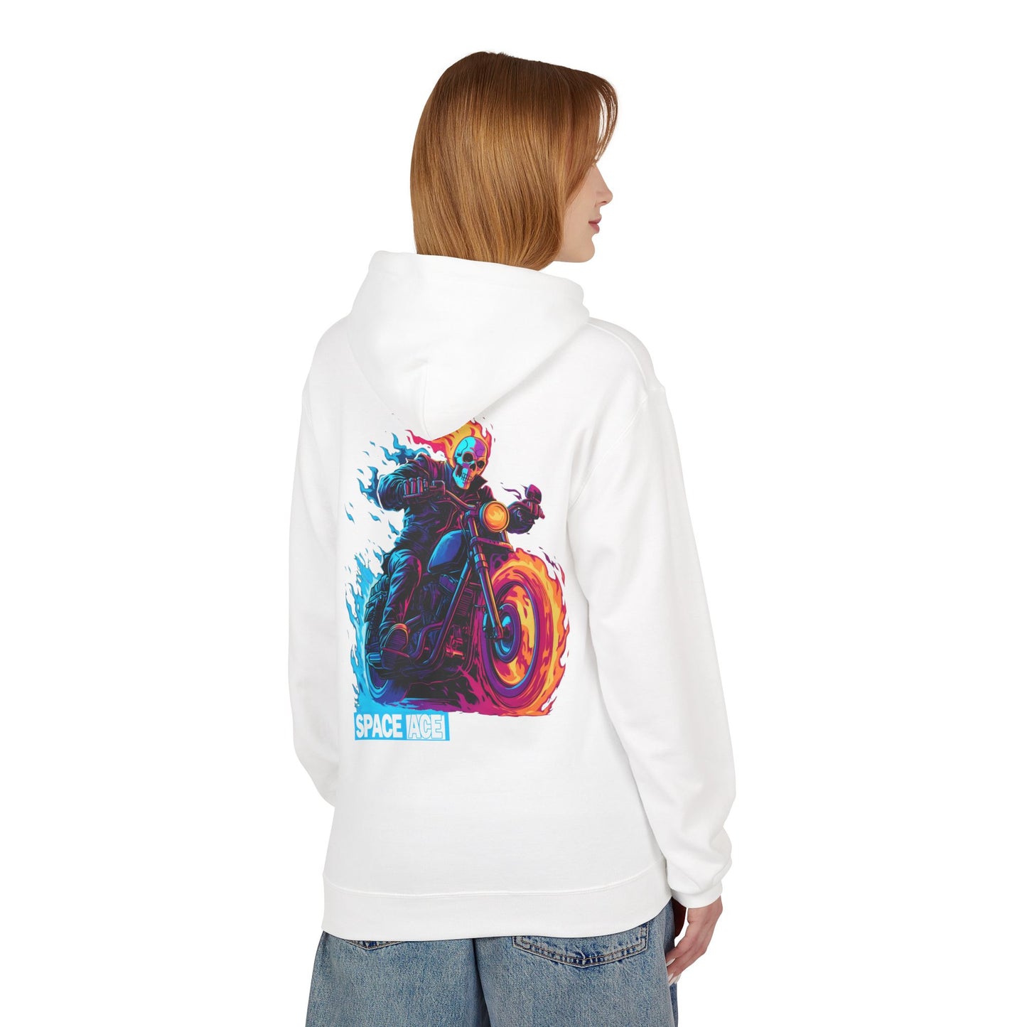 Space Ace Hoodie - General Crunch with Flaming Bike