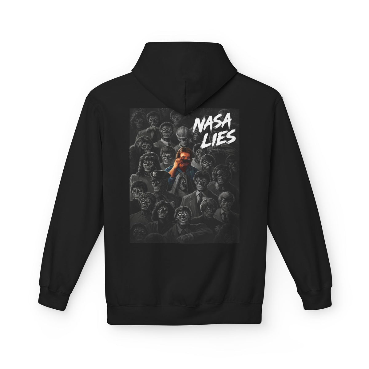 NASA Lies Hoodie — Conspiracy Graphic Pullover