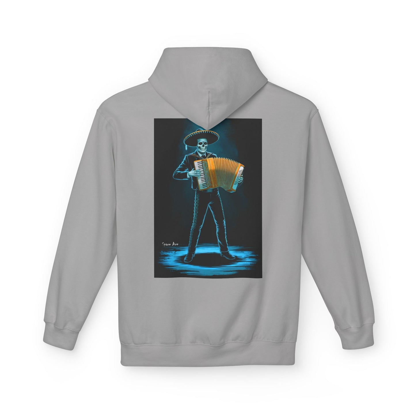 Mariachi Accordion Hoodie — Day of the Dead Skull Graphic Hoodie