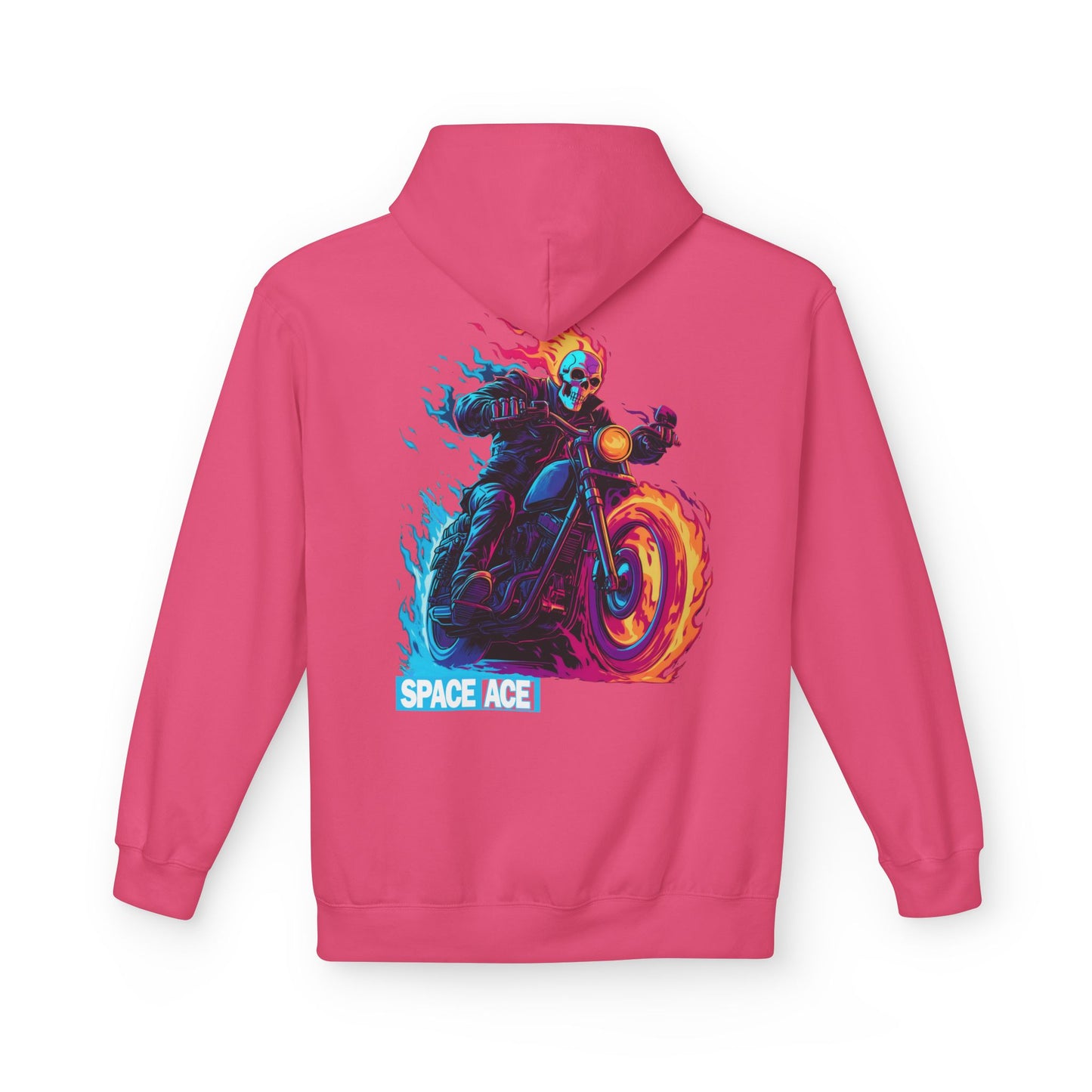 Space Ace Hoodie - General Crunch with Flaming Bike