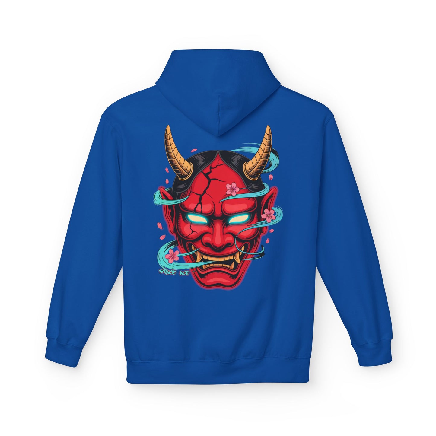Hannya Mask Hoodie — Japanese Oni Mask Streetwear Pullover