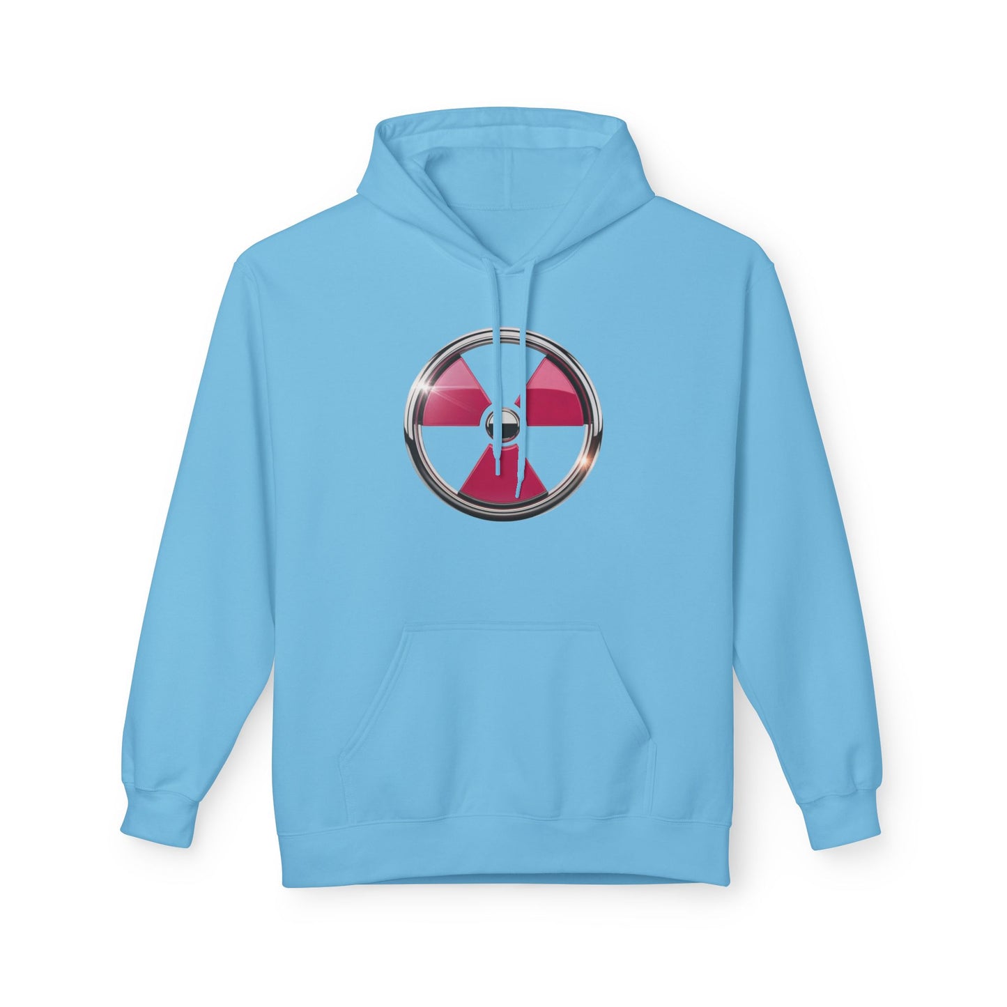 Radiation Warning Hoodie, Unisex Fleece Pullover, Gamers Apparel, Gift for Science Lovers, Eco-Friendly Fashion, Comfortable Streetwear