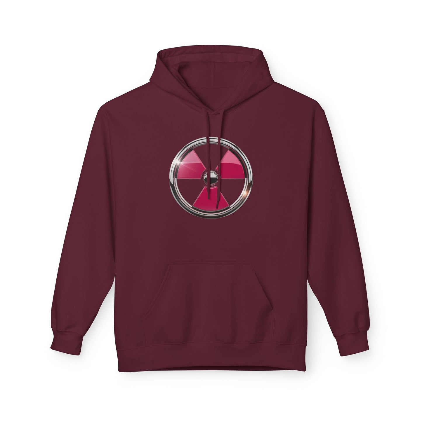 Radiation Warning Hoodie, Unisex Fleece Pullover, Gamers Apparel, Gift for Science Lovers, Eco-Friendly Fashion, Comfortable Streetwear