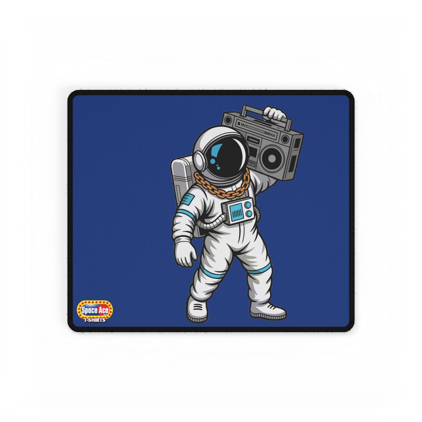 Astronaut with Boombox Desk Mat - Space Music Gaming Mousepad