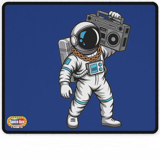 Astronaut with Boombox Desk Mat - Space Music Gaming Mousepad