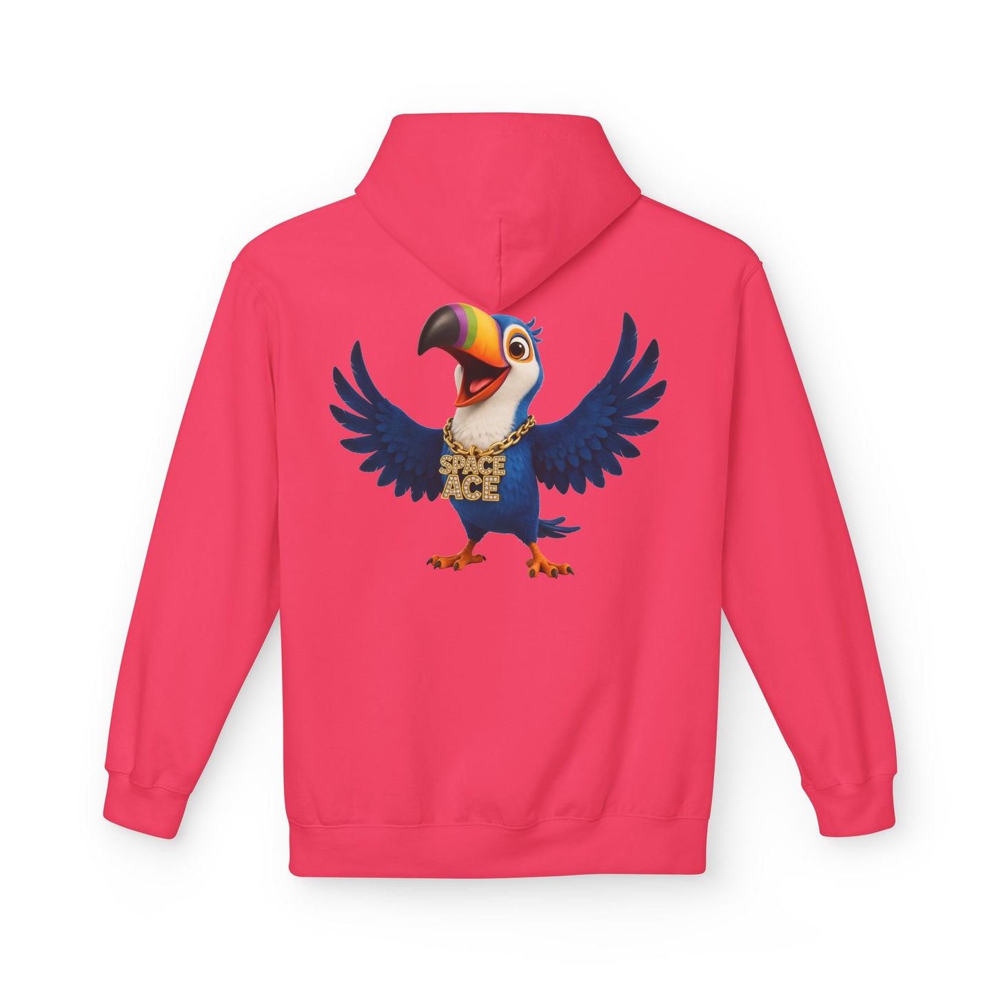 Space Ace Toucan Doug Hoodie — General Crunch Cartoon Pullover