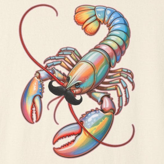 Cotton Candy Lobster Mania Graphic T-Shirt
